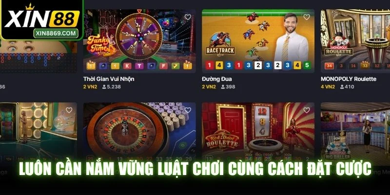 Luôn cần nắm vững luật chơi cùng cách đặt cược casino an toàn