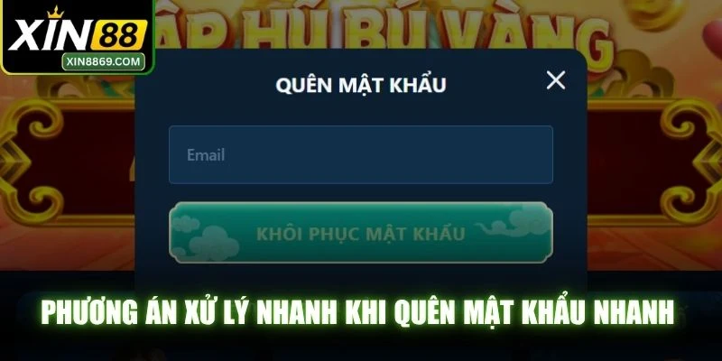 Phương án xử lý nhanh khi quên mật khẩu nhanh theo hướng dẫn
